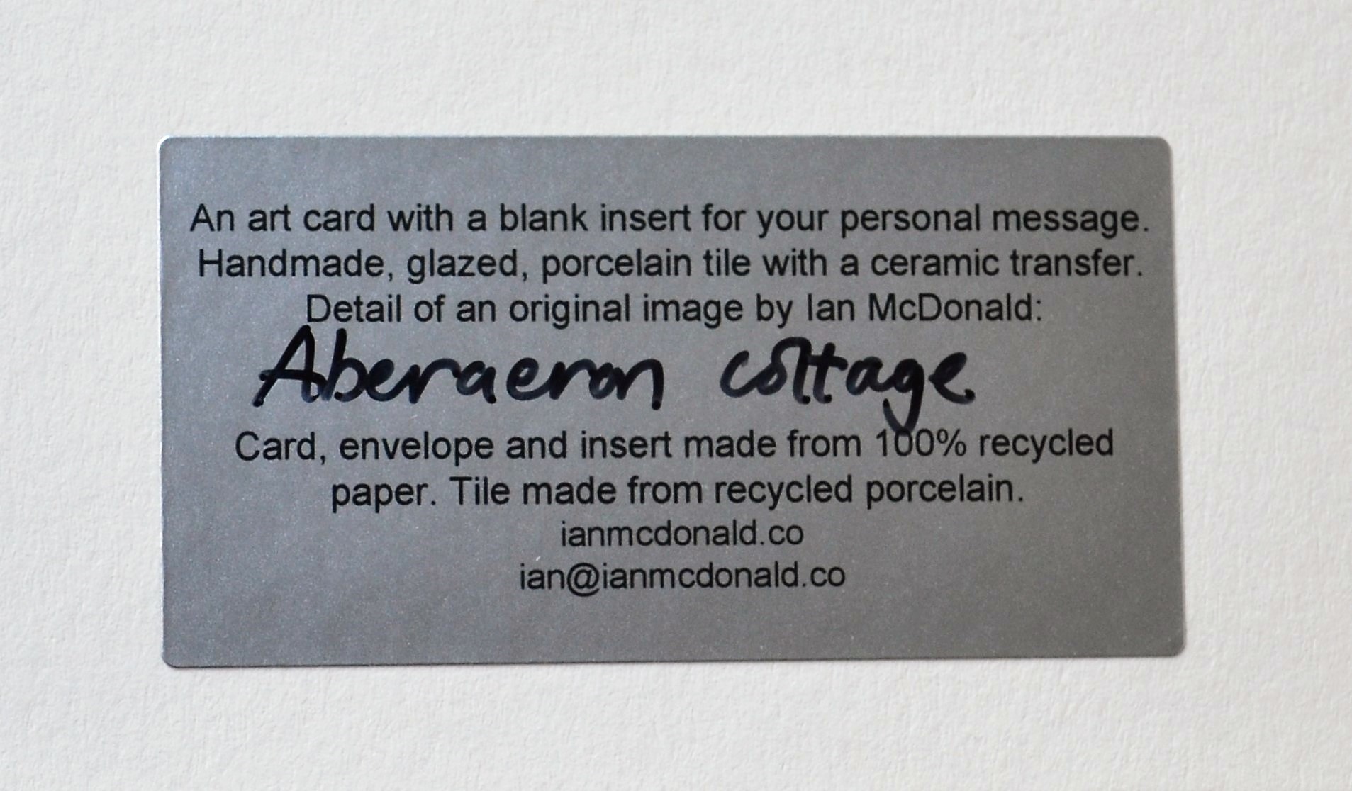 Ceramartist Ian McDonald Art Card Sticker